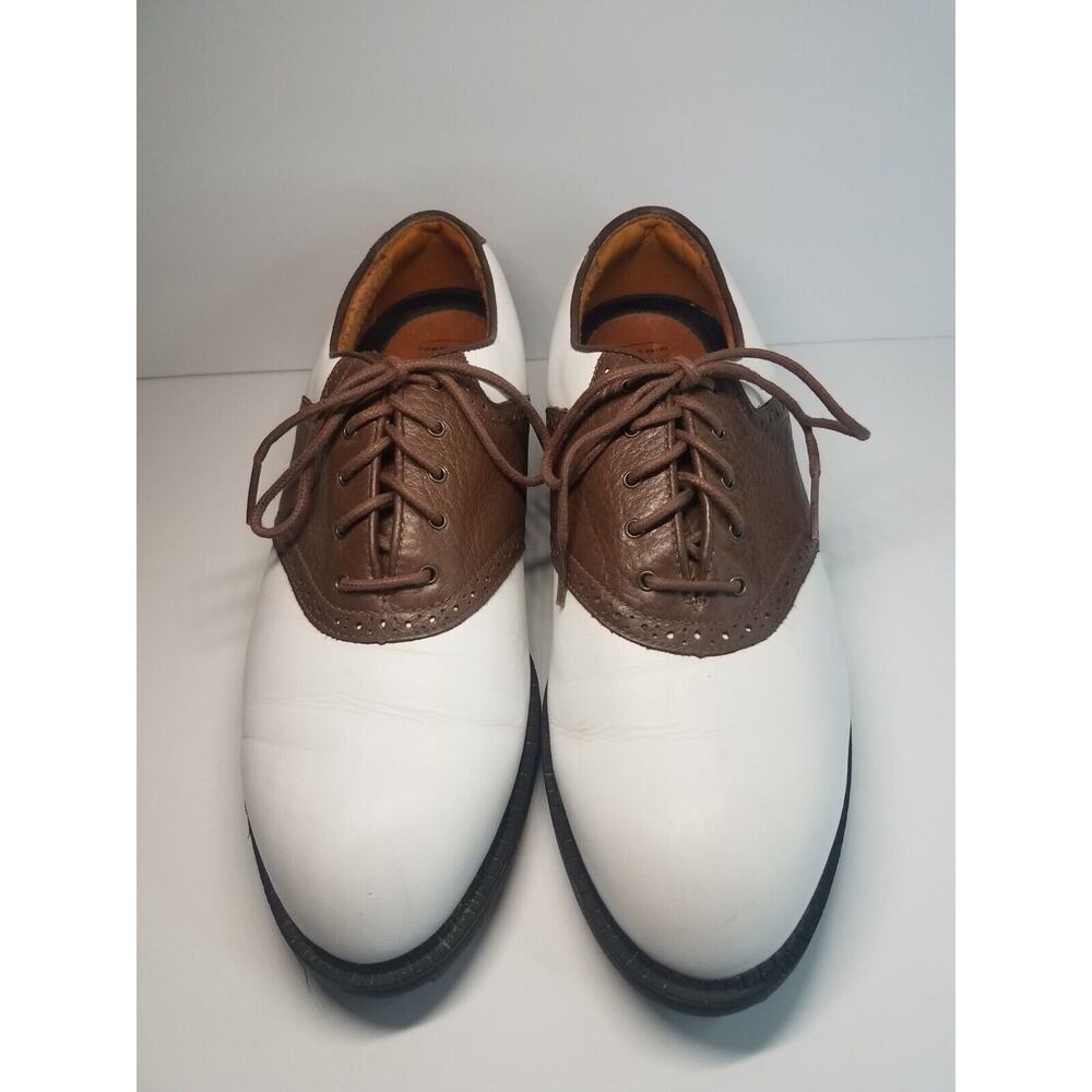 Nike Air Comfort Kempshall Last Men's Golf Shoes Brown White Leather Size US 7